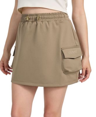 Women's Carla Drawstring-Waist Cargo Mini Skirt