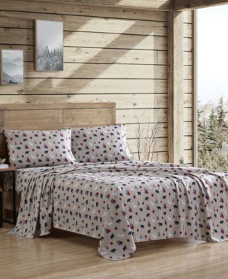 Lodge 100-Thread Count Microfiber 4-Pc. Sheet Set, Queen