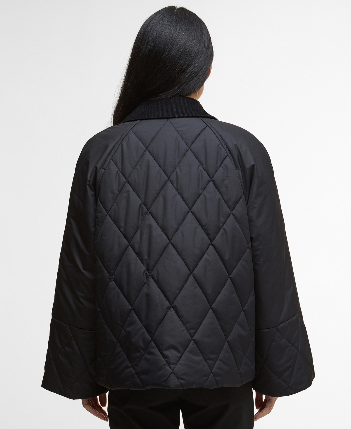 Barbour Women's Martha Corduroy-collar Quilted Jacket