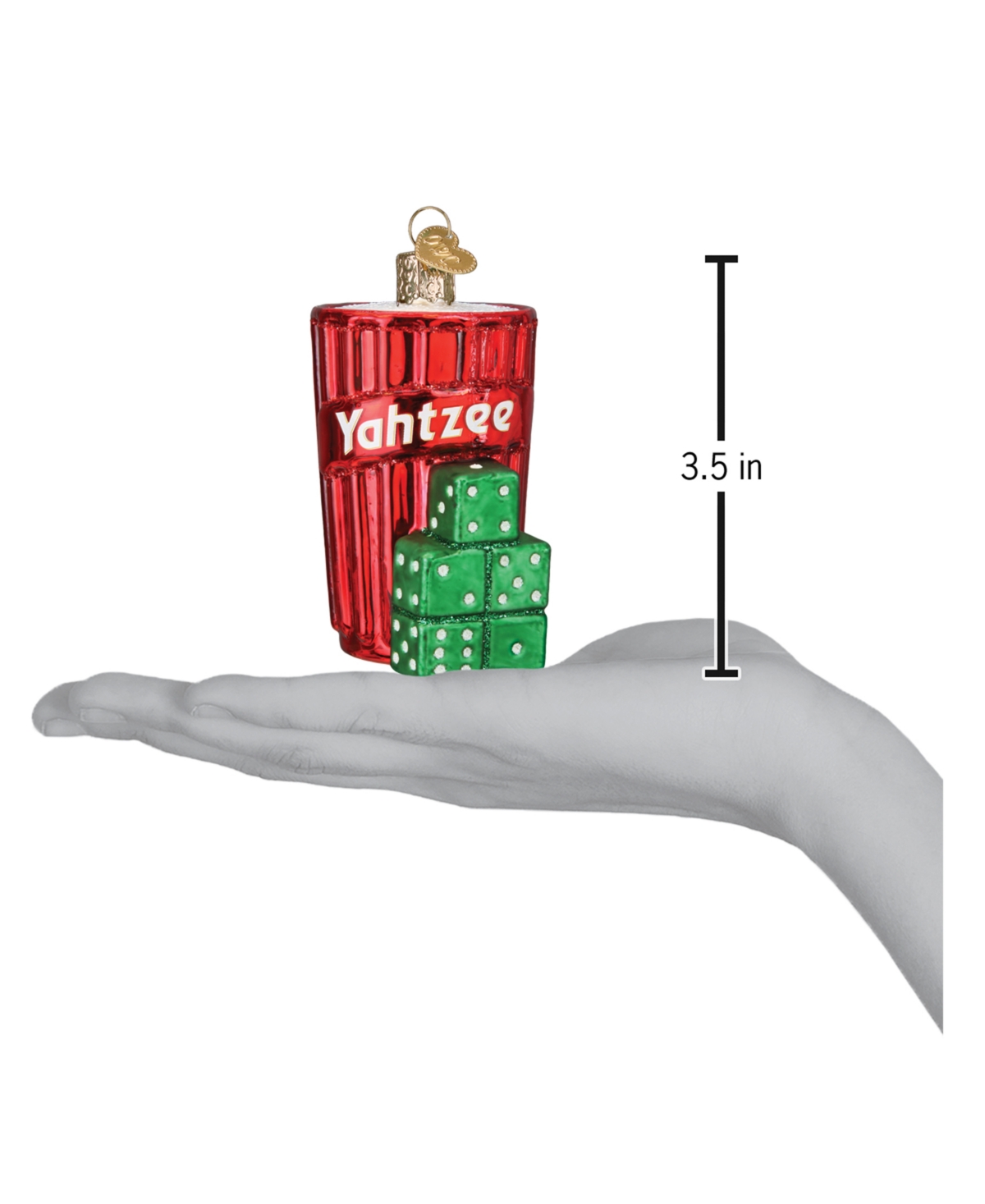 Old World Christmas 3.5" Hasbro Yahtzee Ornament In Multi
