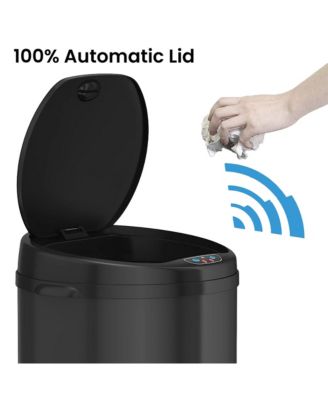 8 Gallon / 30 Liter Stainless Steel Sensor Kitchen Trash Can with Odor Filter