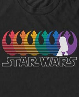 Men's Rainbow Star Wars Short Sleeve T-Shirt