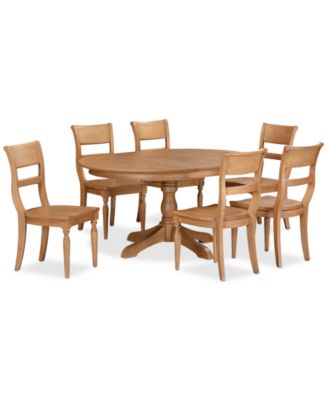 Furniture - Willowmere 7-Pc. Dining Set (Round Table & 6 Wood Chairs)