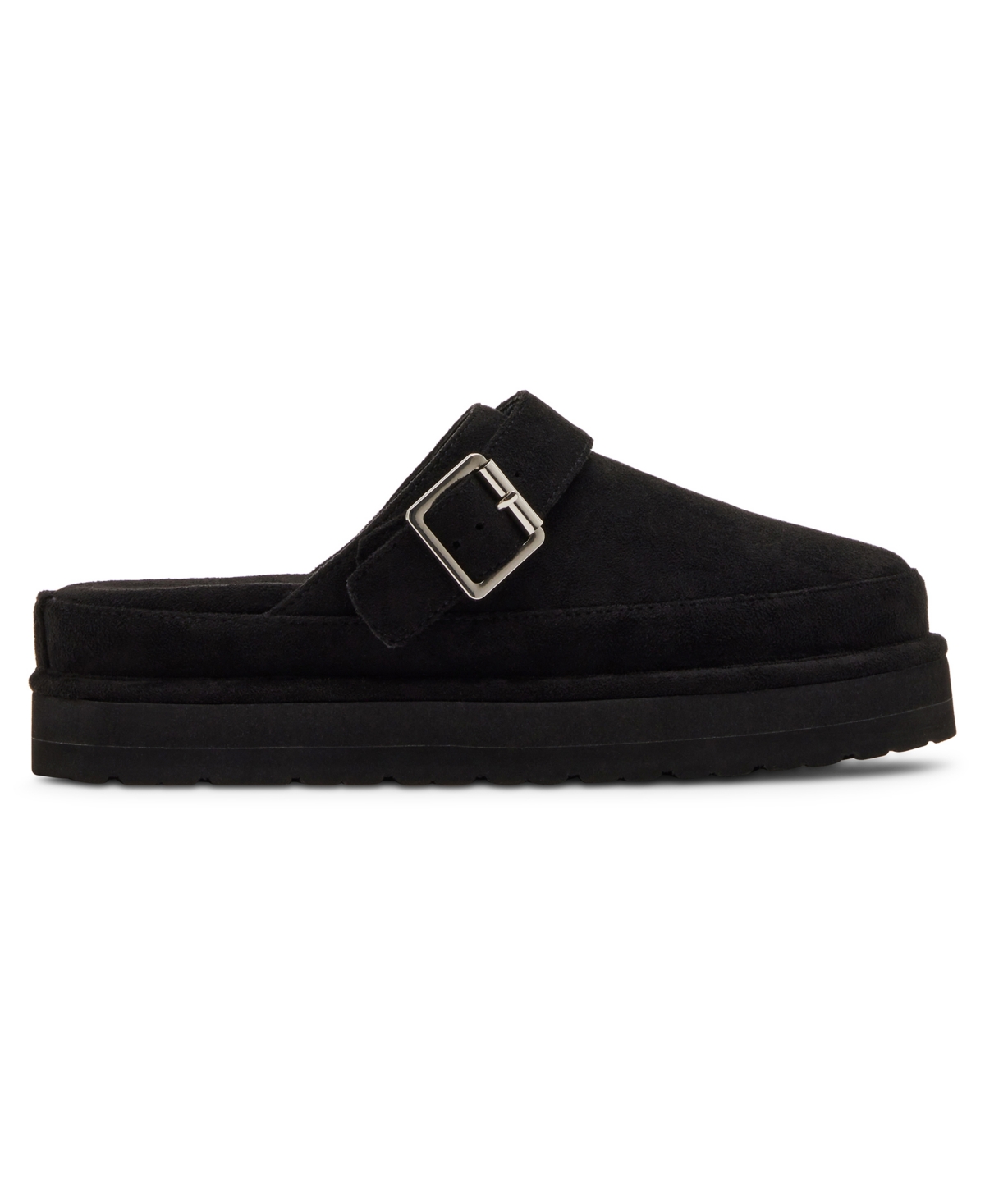 Madden Girl Graham Platform Slingback Clog Mules In Black