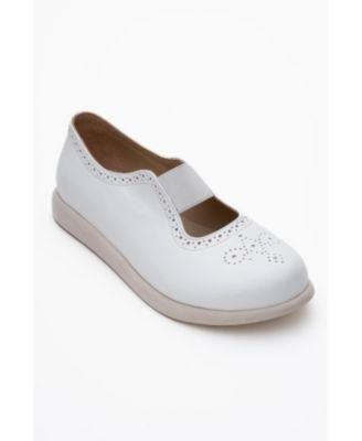 CHELLE Elastic Leather Flat (Women)