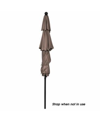 10 Feet 3 Tier Outdoor Patio Umbrella with Double Vented
