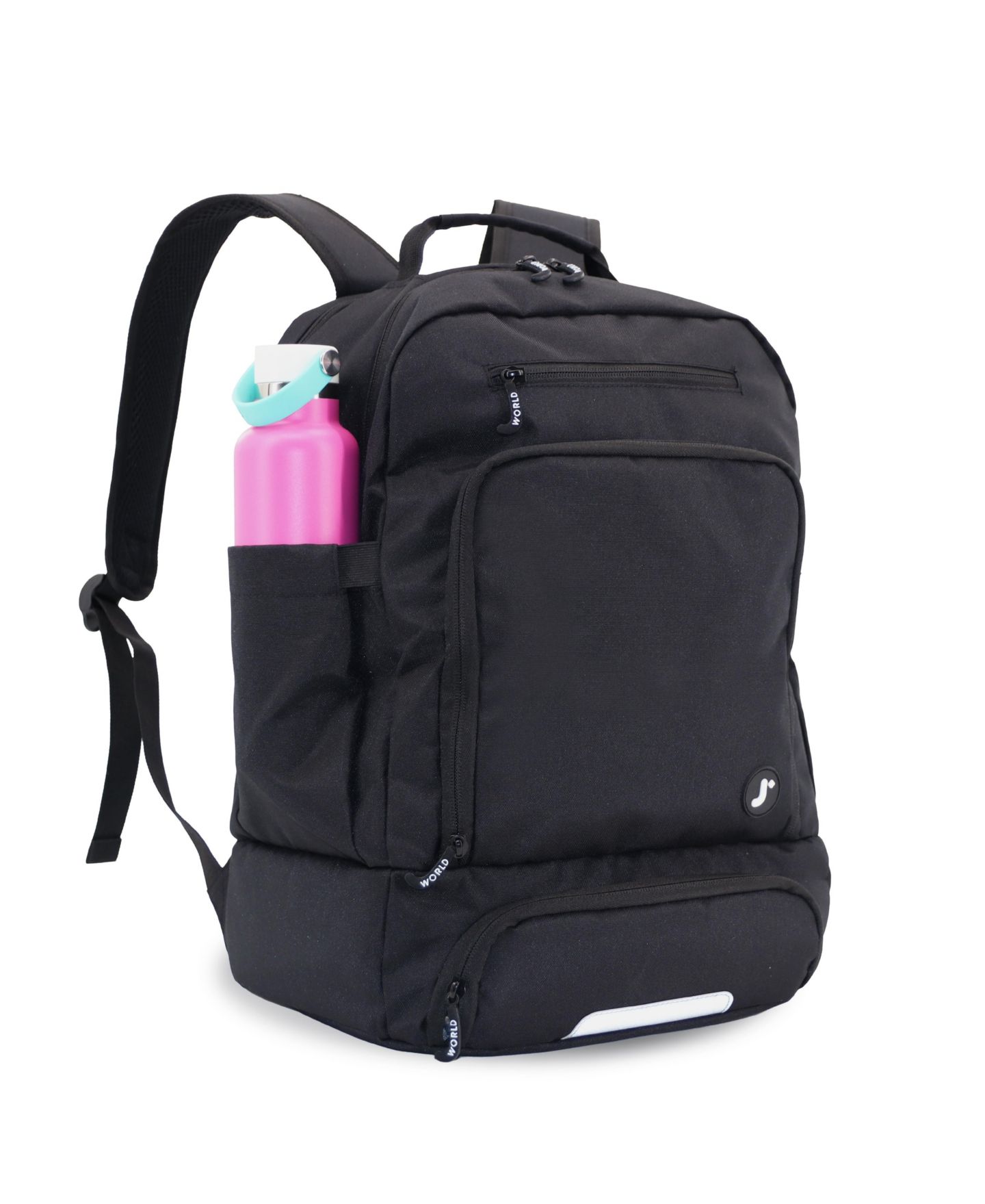 Рюкзак J World Unisex Packmate 2 in 1 With Built-in Lunch Bag, цвет: Чёрный — фото 2