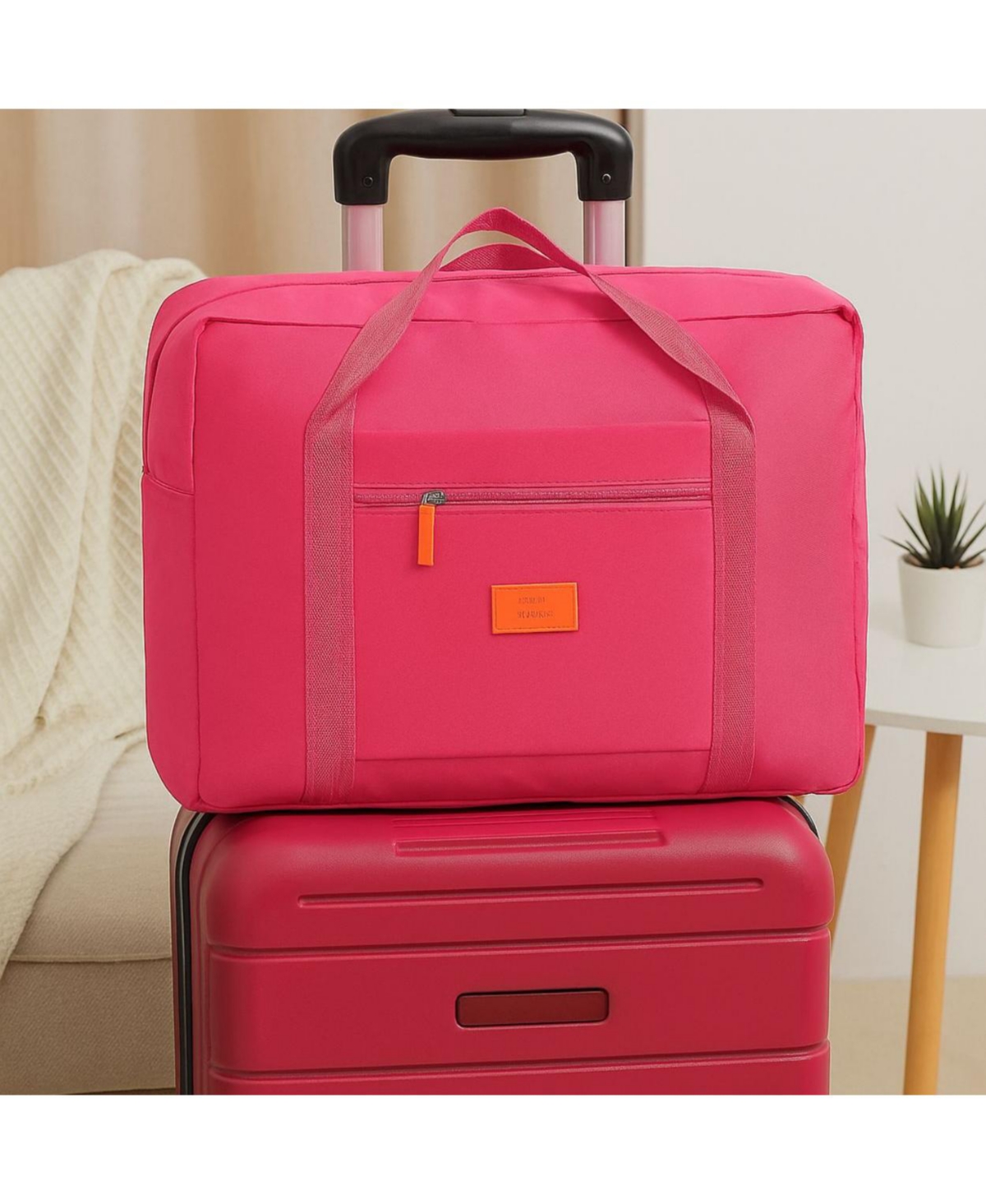 Weekend Travel Bag - Bright Pink
