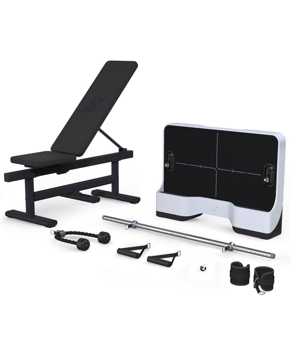 Gym Pal All-in-One Smart Home Gym Machine, Total Body Resistance Strength Training Machine - Black