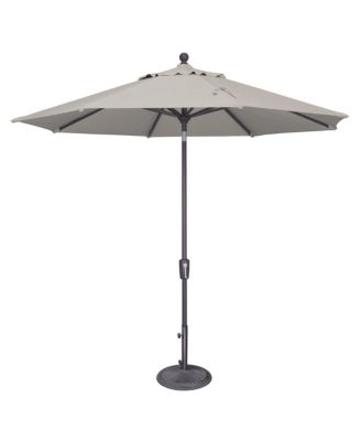 9FT Octagon Patio Umbrella with Push-Button Tilt, Anthracite Frame