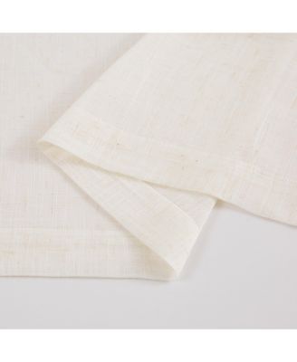 Brigitte Embroidery Eyelet Scalloped Edge Valance Neutral Single 52x18