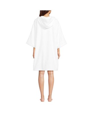 Women's Terry 3/4 Sleeve Pullover Hooded Spa Robe