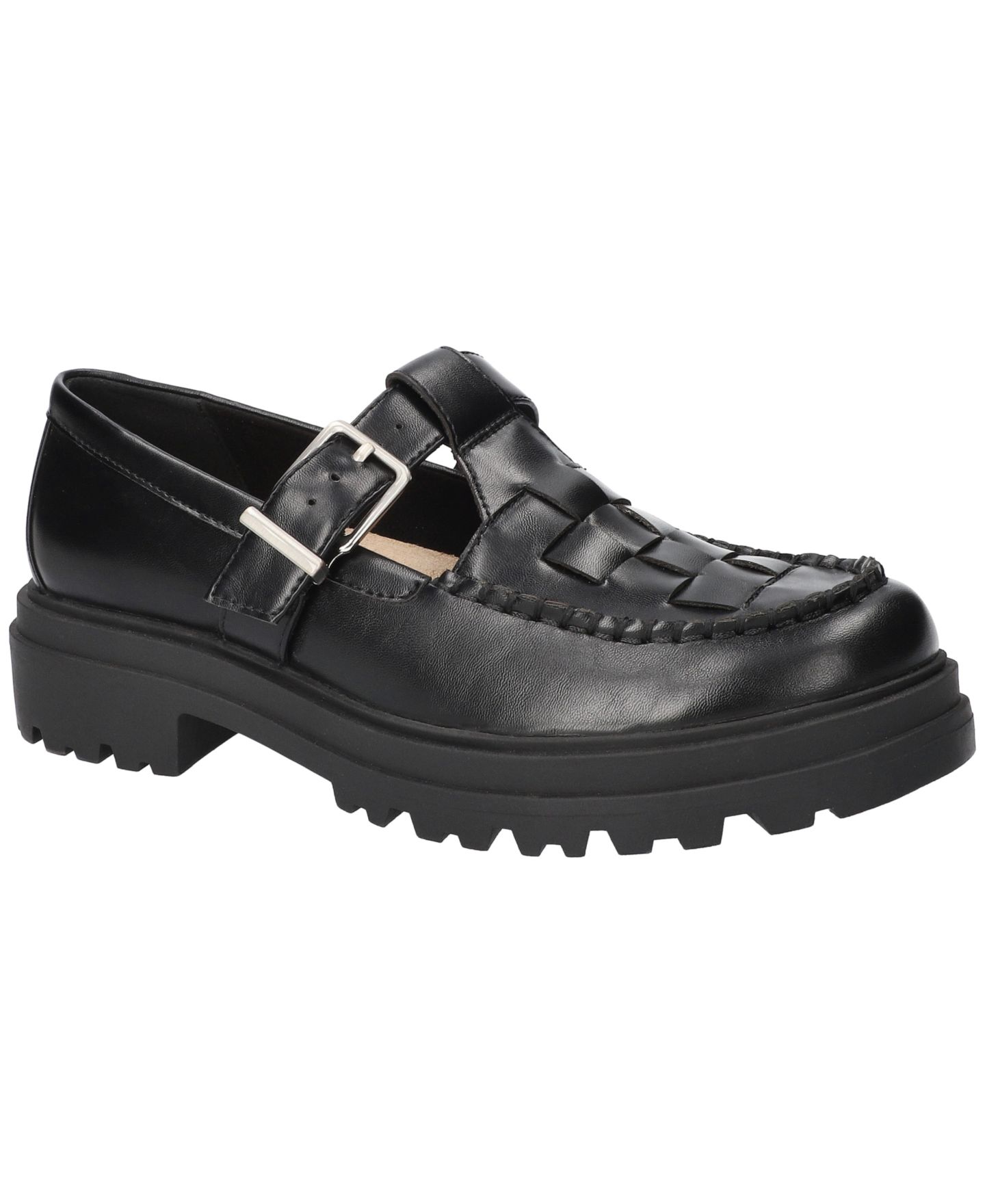 Женские туфли Bella Vita Makell Comfort Lug Buckle, цвет: Чёрный — фото 1