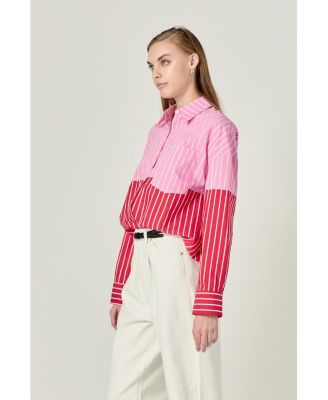Women's Colorblock Stripe Shirt