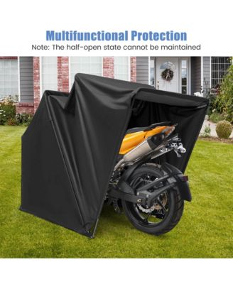 11.2' x 4.5' x 6.3' Waterproof Motorbike Storage Tent Outdoor Motorcycle Shelter