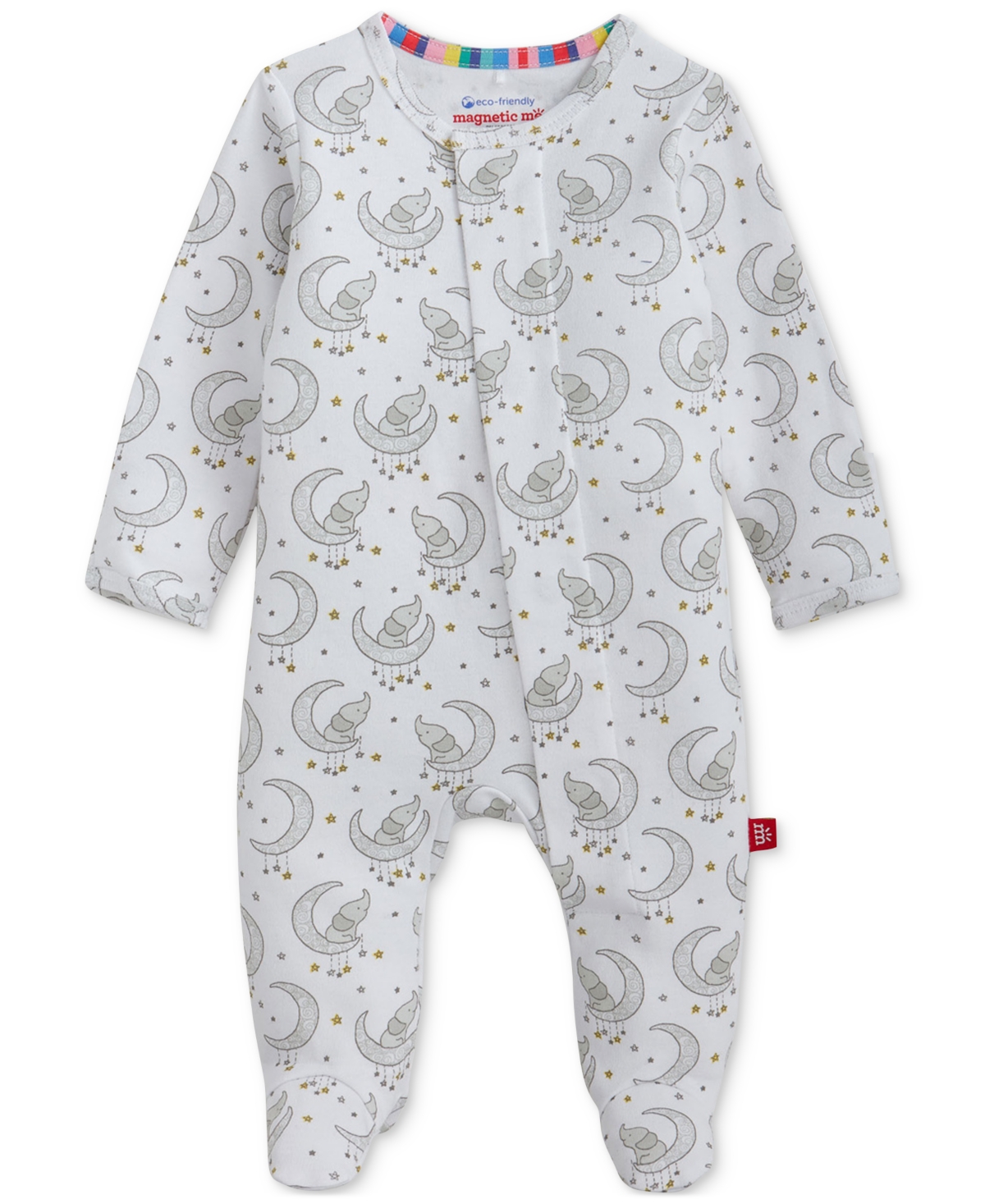 Magnetic Me Baby Cotton Footed Coveralls, 2 Pack In Green