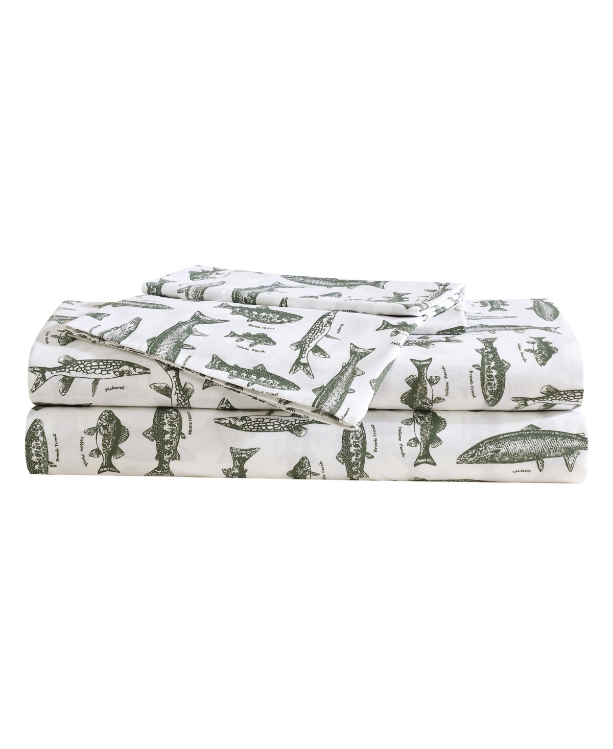 Eddie Bauer Printed 100% Cotton Percale 4-pc. Sheet Set, King