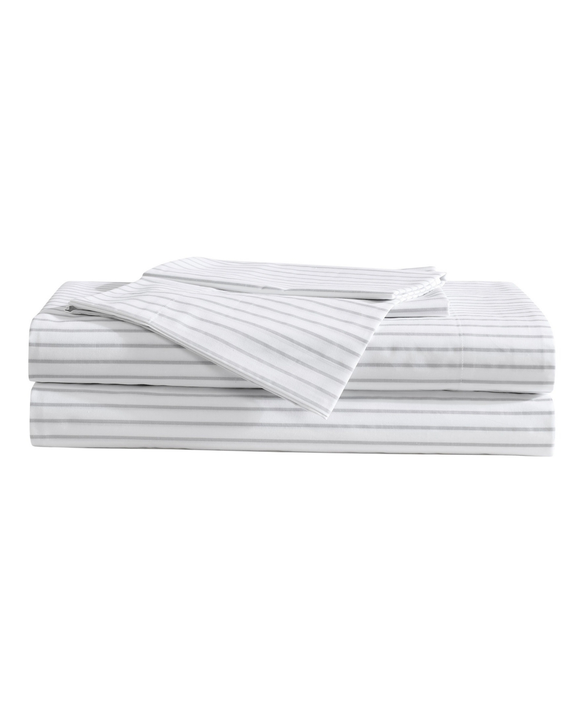 Eddie Bauer Printed 100% Cotton Percale 4-pc. Sheet Set, Queen In White