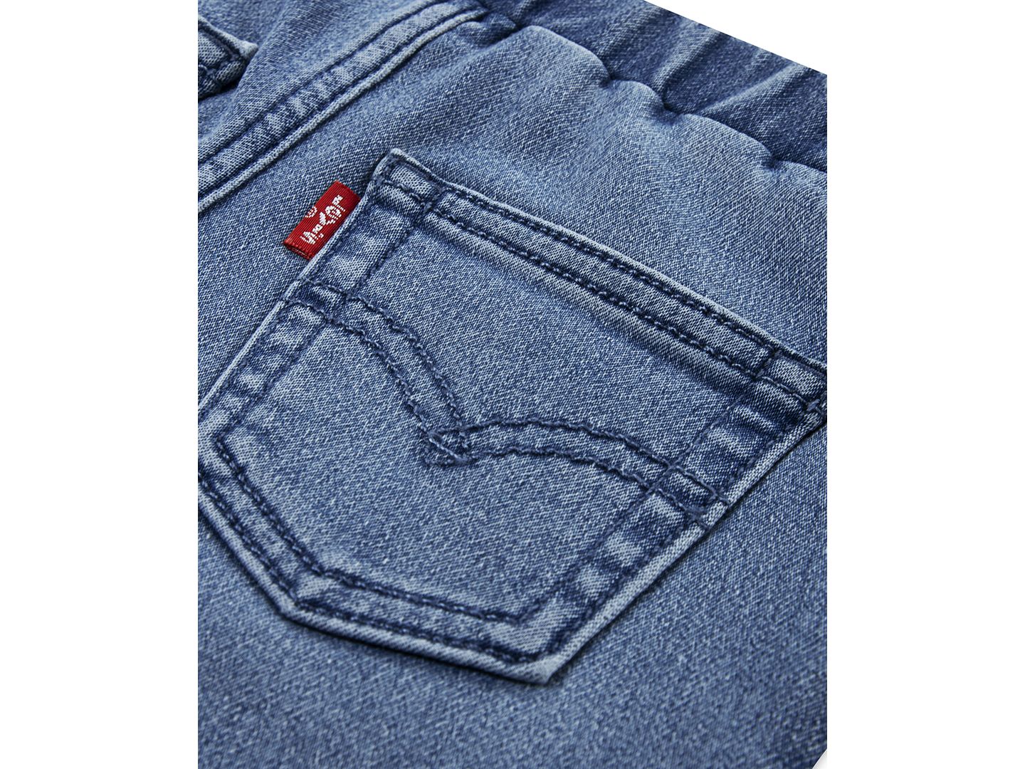 Детский комплект Levi's для малыша: футболка с нашивкой Varsity и джоггеры, цвет: Levis Egret — фото 4