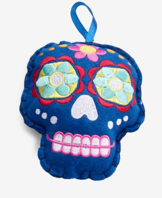 Day of the Dead Fabric Skull Ornament, Macy's Exclusive
