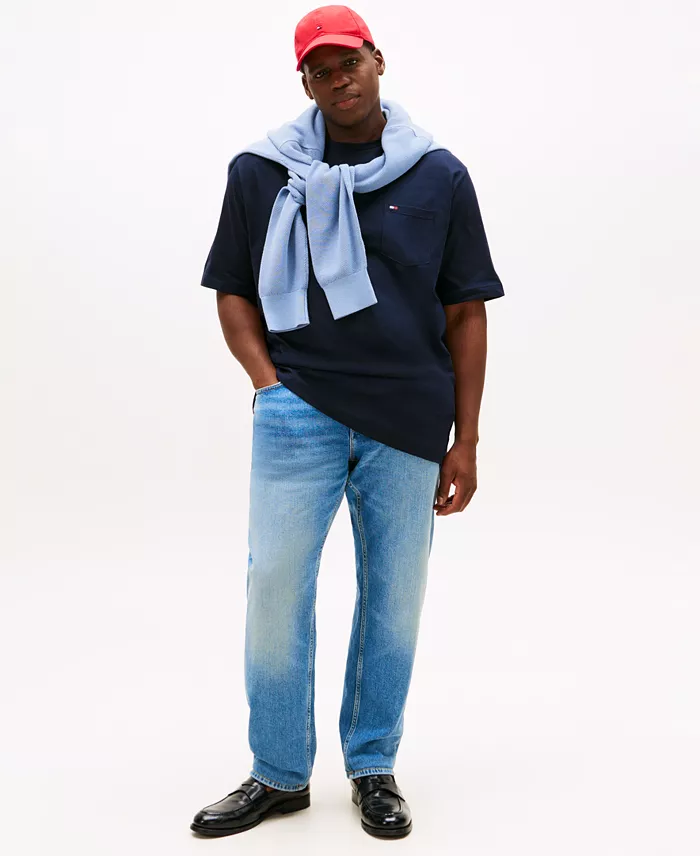 Men's Big & Tall Tommy Crew Neck Pocket T-Shirt - thumbnail 4
