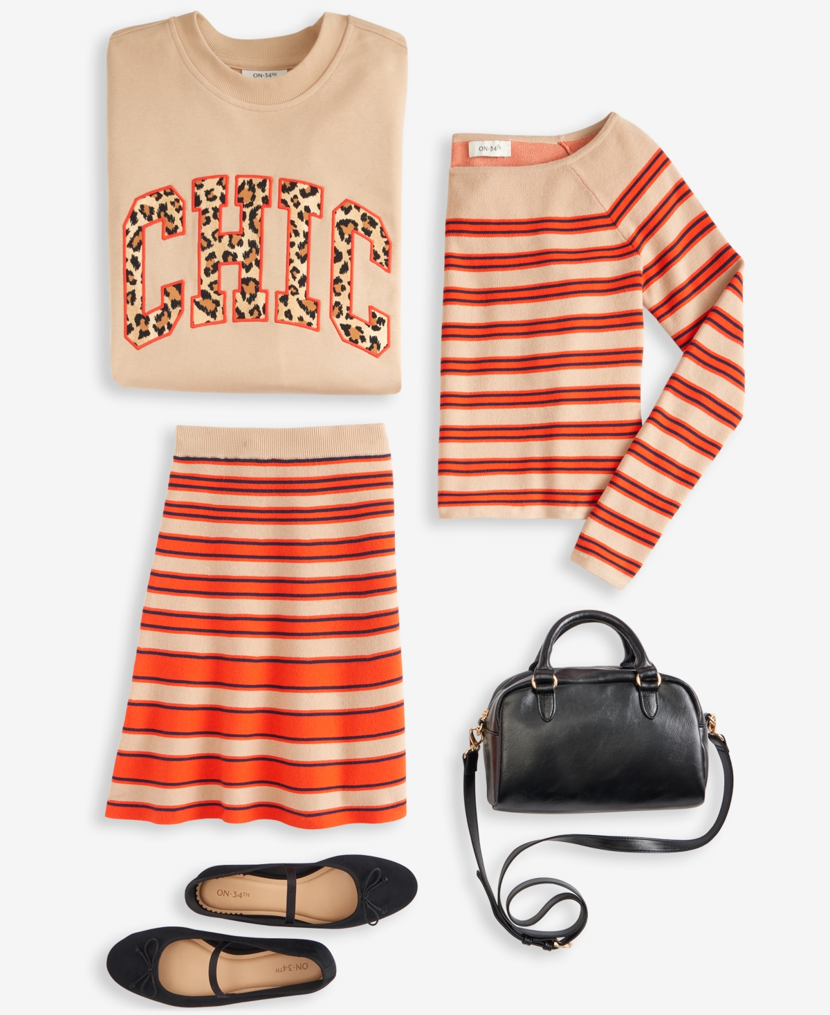 On 34th Women's Striped Boat-neck Long-sleeve Sweater, Macy's Exclusive In Multi