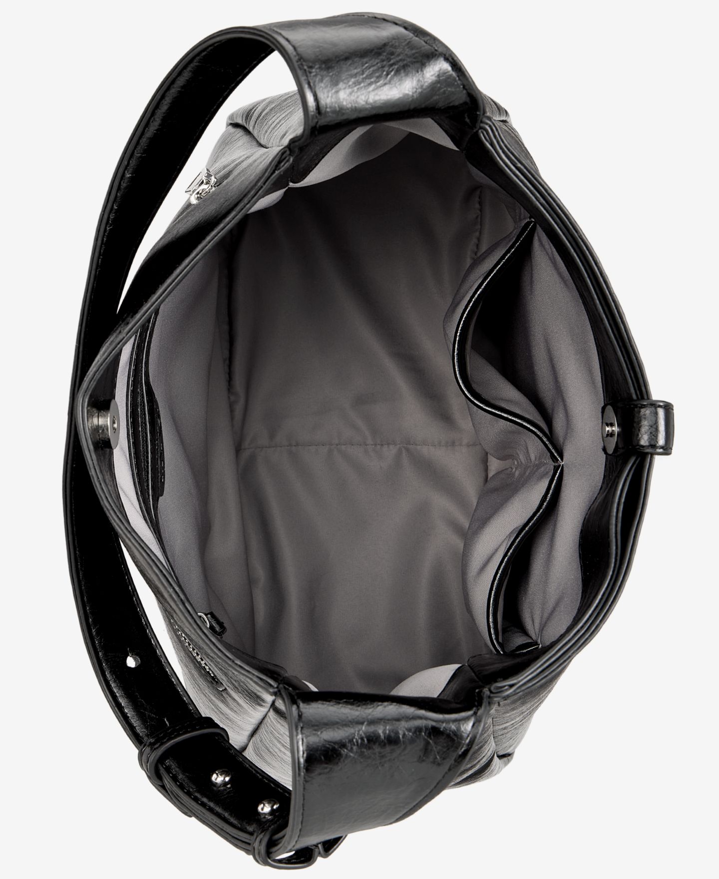 Женская сумка I.N.C. International Concepts Salee Glazed Shoulder, цвет: Чёрный — фото 6