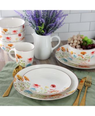 Botanica 16 Pc. Dinnerware Set, Service for 4