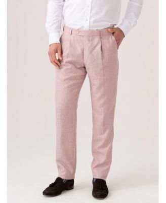 Men's Linen Wool Silk Blend Trousers