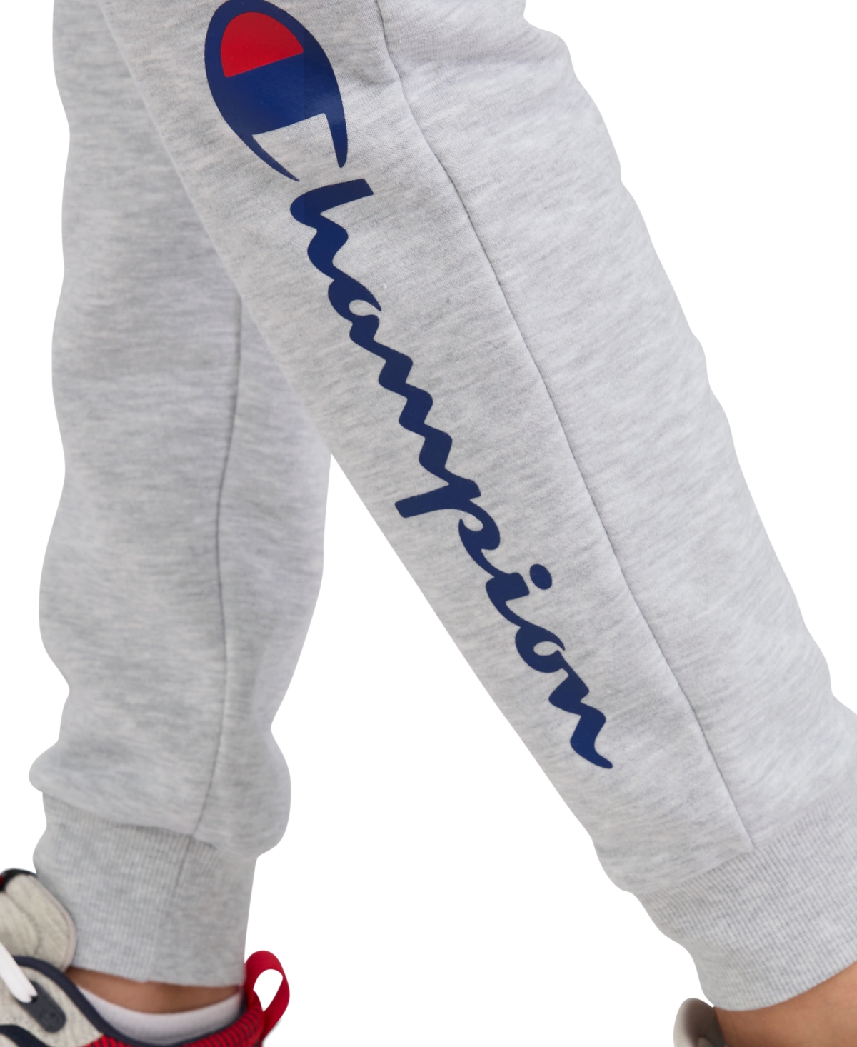 Champion Big Boys Signature Fleece Jogger Pants In Gray