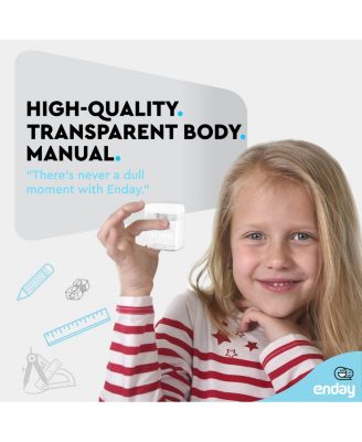 Pencil Sharpener Dual Hole Manual Yellow, Jumbo Crayon Sharpener w/Cover & Bin, Handheld Pencil Sharpeners for Large & Standard Pencils, 1 Pc –by Enday