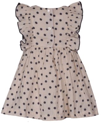 Baby Girls Polka Dot Smocked Dress