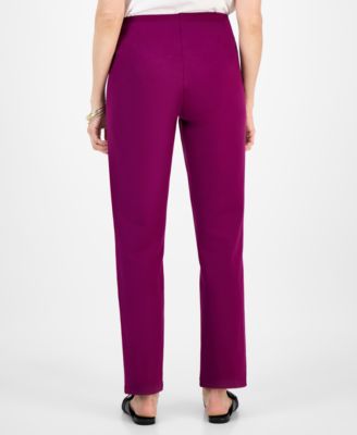 Women's Ponte-Knit Pull-On Ankle Pants, Exclusively at Macy's