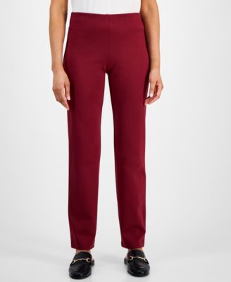 Women's Ponte-Knit Pull-On Ankle Pants, Exclusively at Macy's