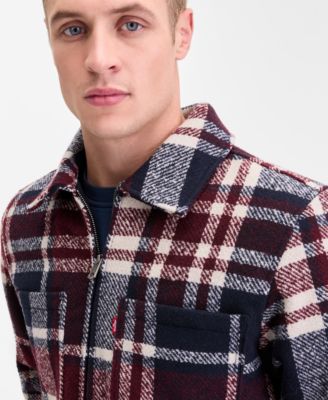 Men's Plaid Shirt Jacket