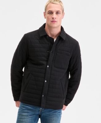 Men's Quilted Shirt Jacket
