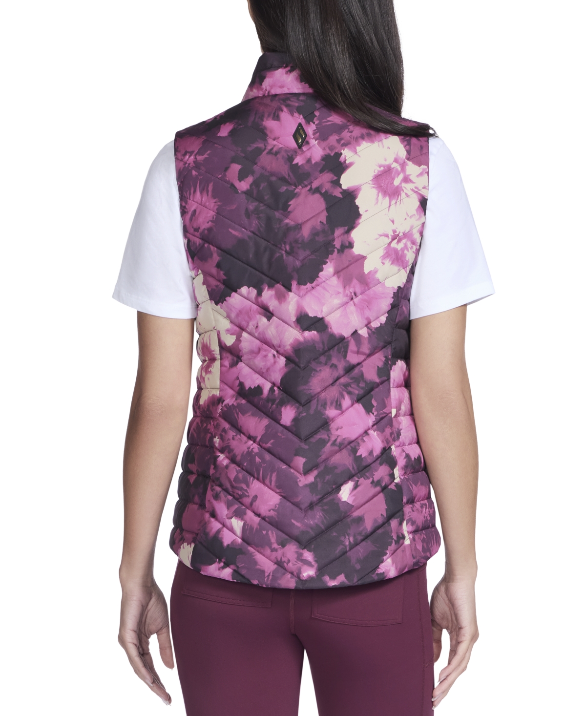 Skechers Women's On-the-go Zip-front Luxe Vest In Purple