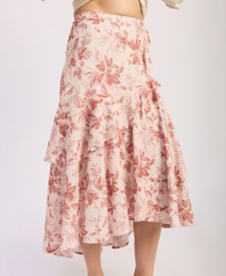 Women's Sedona Ruffle-Hem Midi Skirt