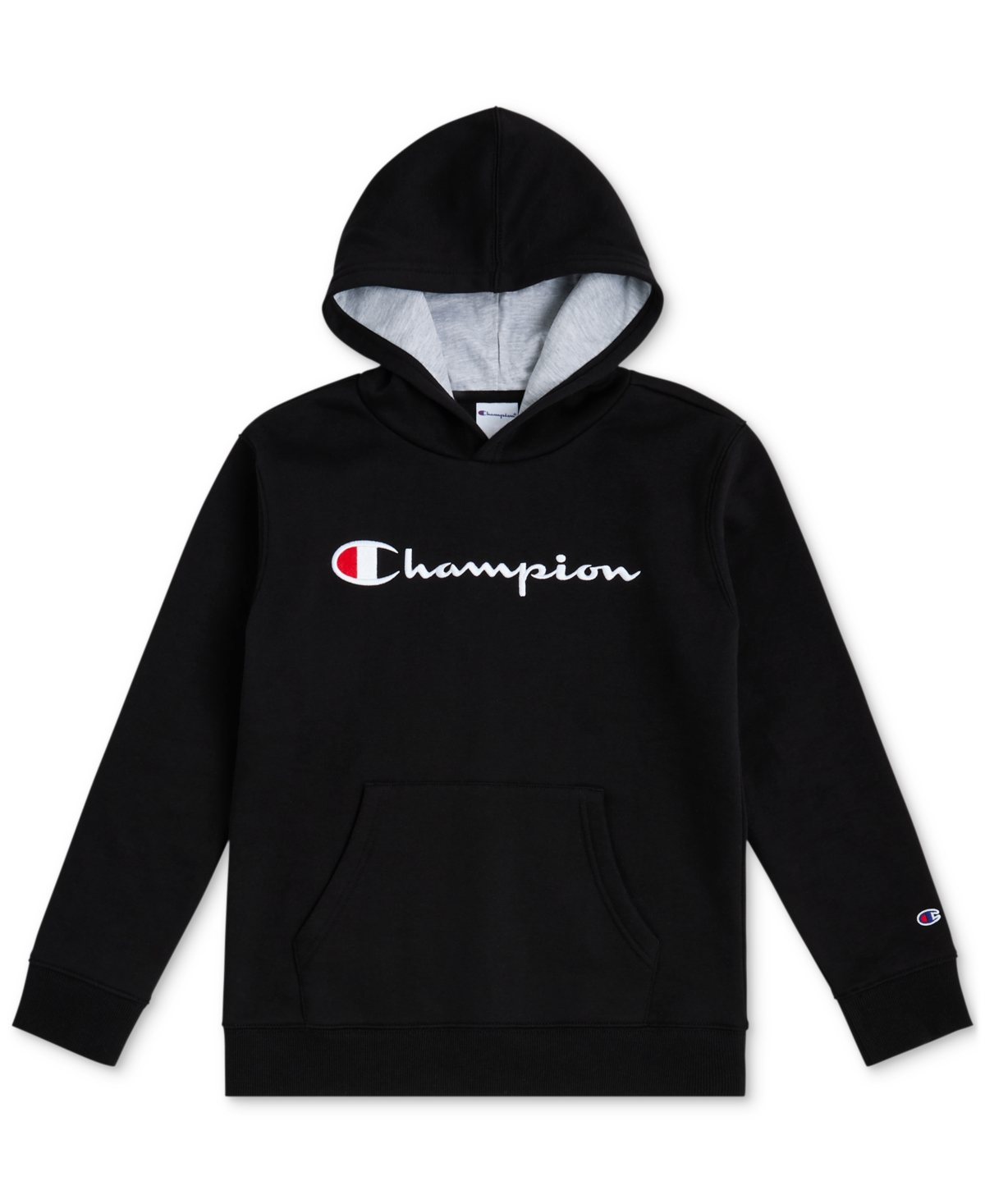 Champion Big Boys Signature Pullover Hoodie In Black