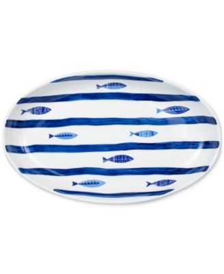 Euro Ceramica - Costa Azul Sea Fish Serving Platter