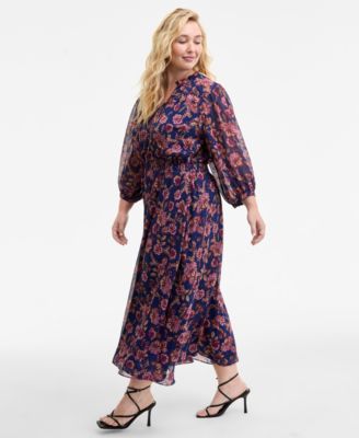 Plus Size Printed Maxi Dress