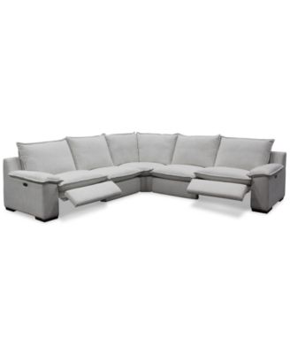 Borsi 5-Pc. Sectional with 2 Power Recliners