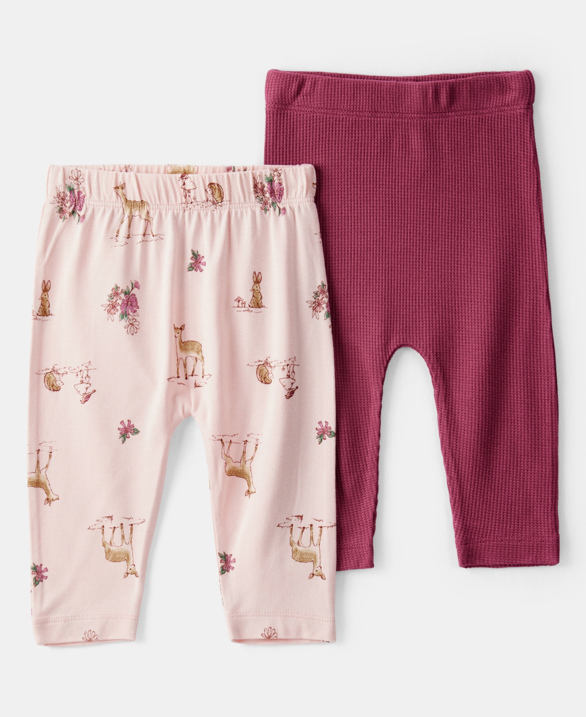 Carter's Purelysoft By  Baby Purelysoft Pull-on Pants, 2 Pack In Multi