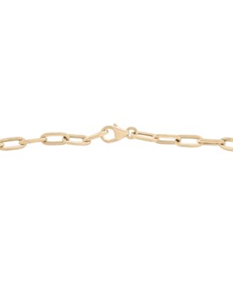 Diamond Paperclip Link Bracelet (1 ct. t.w.) in 14k Gold, Exclusively at Macy's