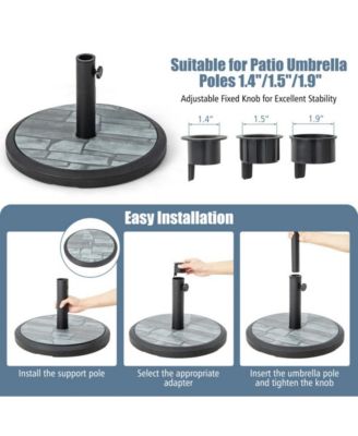 35lbs Umbrella Base with Built-in Cement