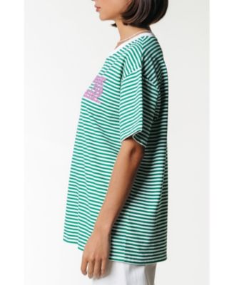 Puff Logo Stripe Loosefit Tee