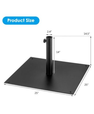 40 lbs Square Umbrella Base Stand with for Backyard Patio