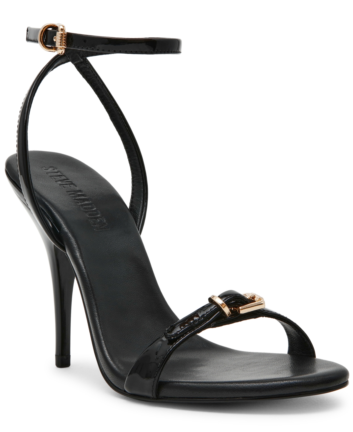 Steve Madden Foxx Ankle Strap Sandal In Black