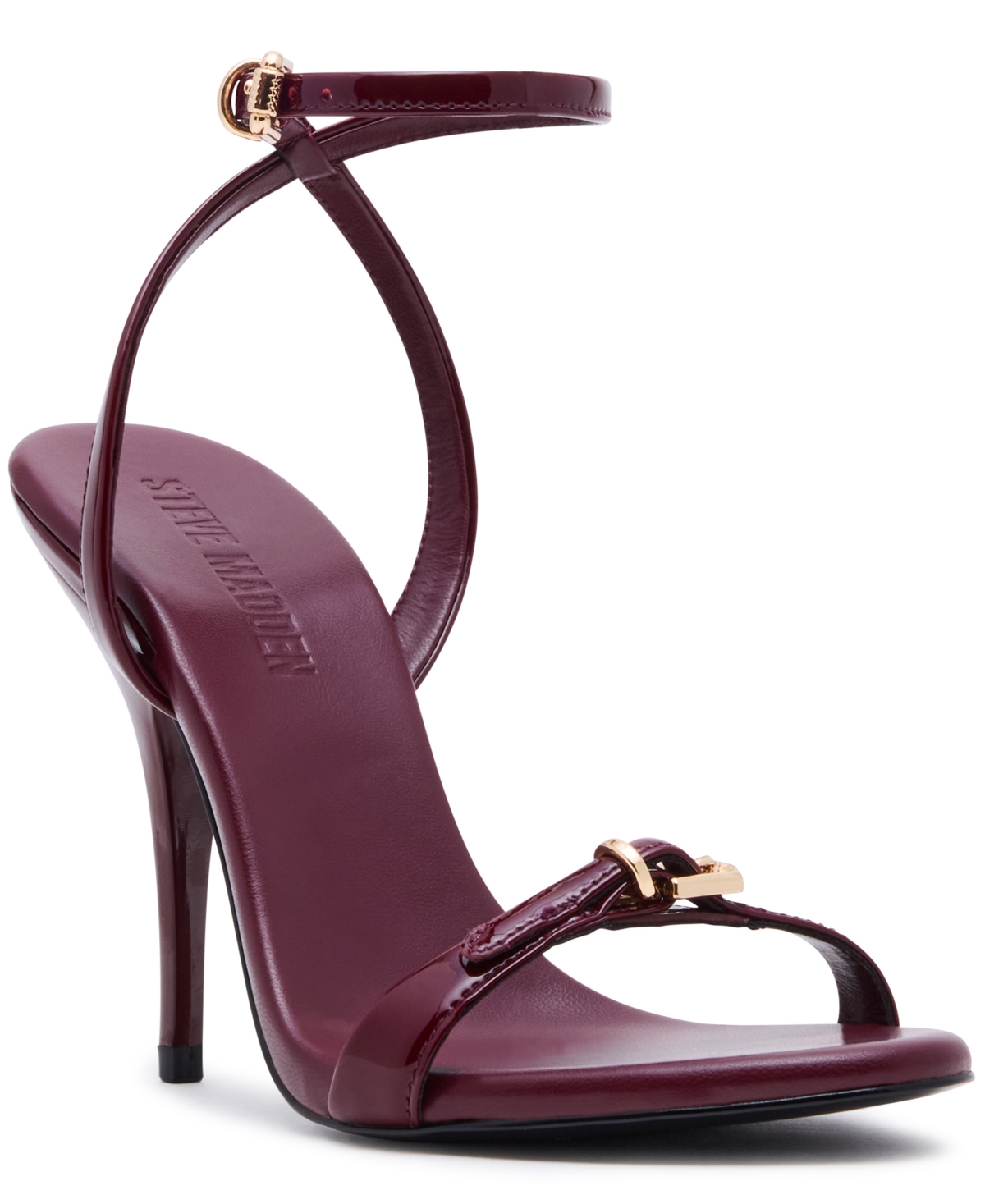 Steve Madden Women's Foxx Two-piece Stiletto Dress Sandals In Burgundy