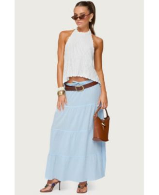 Women's Kaila Cotton Tiered Maxi Skirt